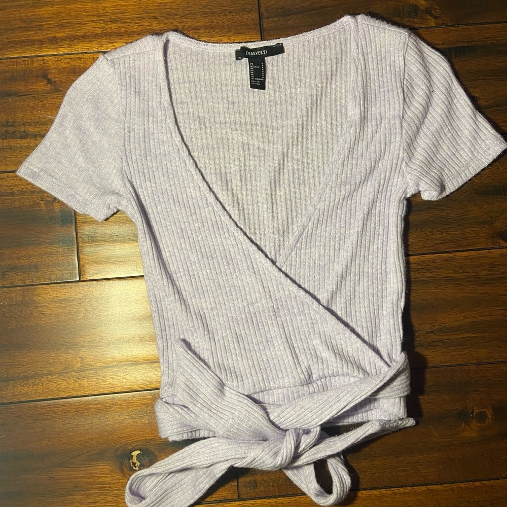 Forever 21 Light Purple Wrap Top